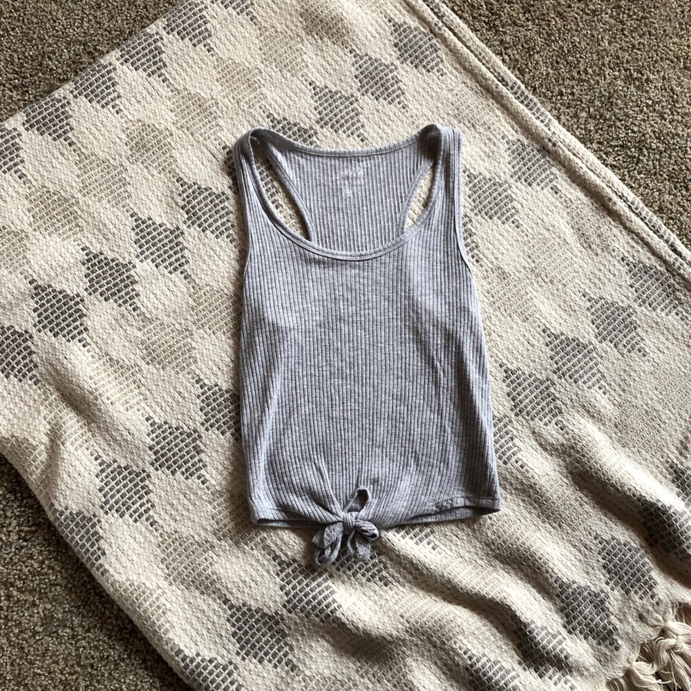 Aerie tie front cropped tank top